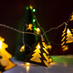 Christmas Decorative Lighting LED 3D Wooden Christmas Tree Christmas String Lights