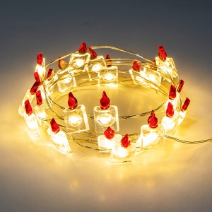 25 LED Battery Operated Copper Wire Christmas String Lights