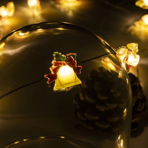 Christmas Decoration Golden Bell LED String Light Battery Operated
