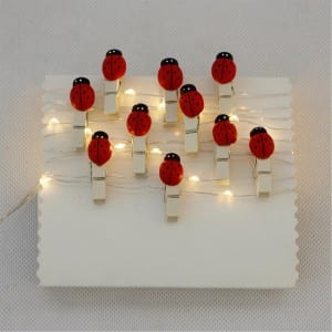 Peg Clip String Lights Battery Operated Novelty Style KF67735