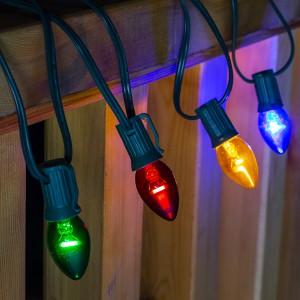20 Count C7 Colorful Bulb LED String Light for Christmas Decoration