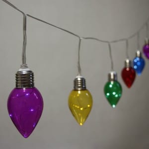 Plastic Bulb Battery Operated Icicles String Light