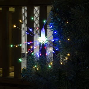 90 LED 8 Modes Dimmable Hanging Starburst Lights CHRISTMAS RGB Firework Lights