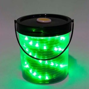 16.5FT Green LED Rope Lights Battery Operated