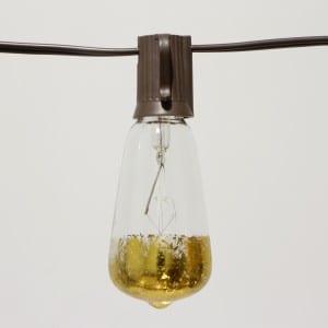 Decorative LED Edison Lights String with Dipped Gold