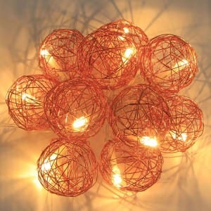 Wire String Lights&Beads String Lights KF02349BO