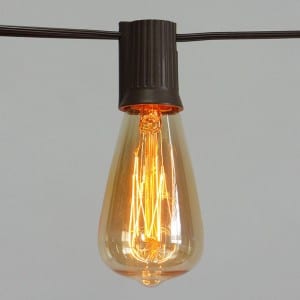Incandescent String Light with Looped Filament Bulb
