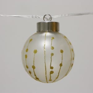 Plastic Gold Glitter Painting G65 Bulb String Light