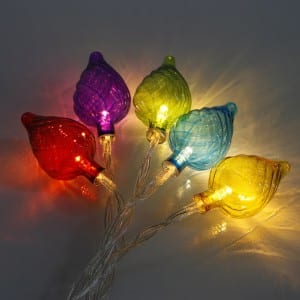 20 Bullet LED Plastic Raindrop Style String Light