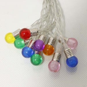 20 LED Plastic Battery Operated RGB String Light