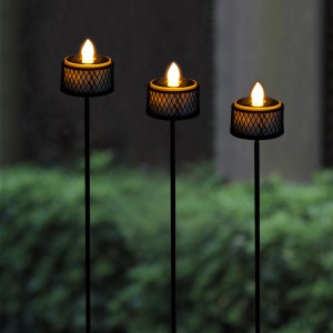 Solar Lights Outdoor Pathway with Solar Tea Candle