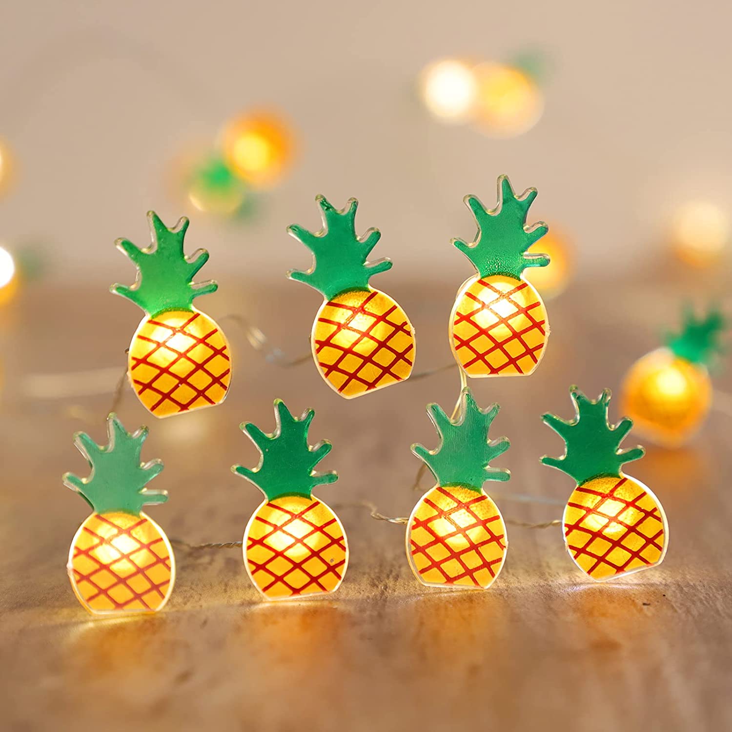 Battery Operated Pineapple LED String Lights