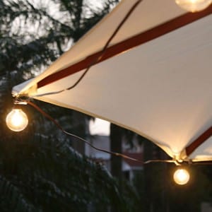 G50 Umbrella String Lights UL Listed Bulbs KF41008