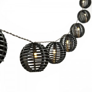Good Quality Decorative Outfit String Lights -
 Solar Powered Outdoor Rattan Ball String Lights | ZHONGXIN – Zhongxin