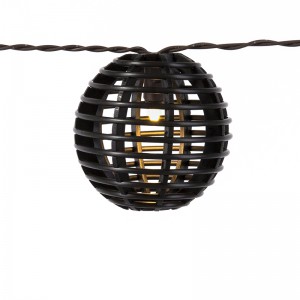 Wholesale Solar Powered Outdoor Rattan Ball String Lights | ZHONGXIN