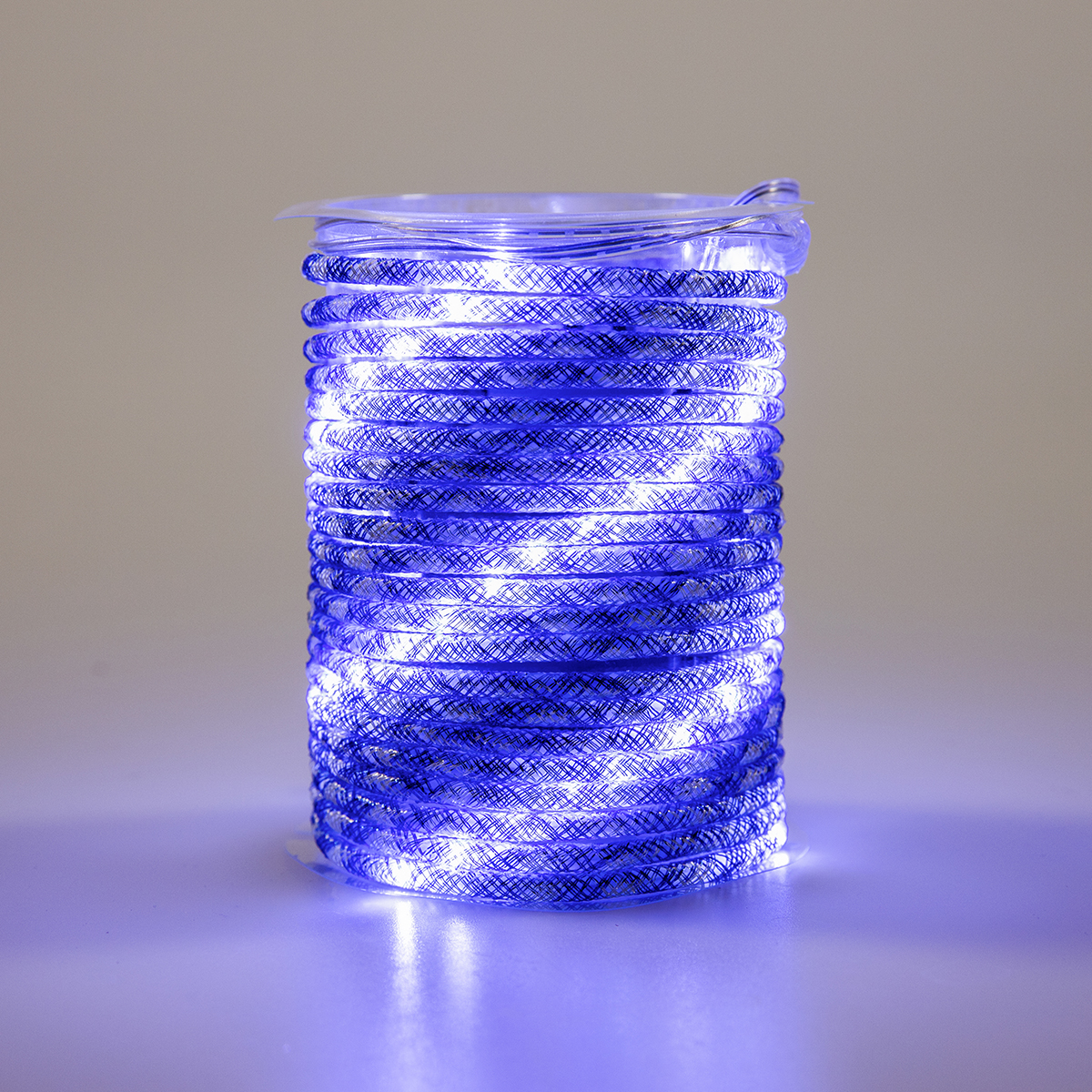 Wholesale Blue LED Rope Lights Custom Deco Mesh Flex Tubing Blue White | ZHONGXIN Featured Image
