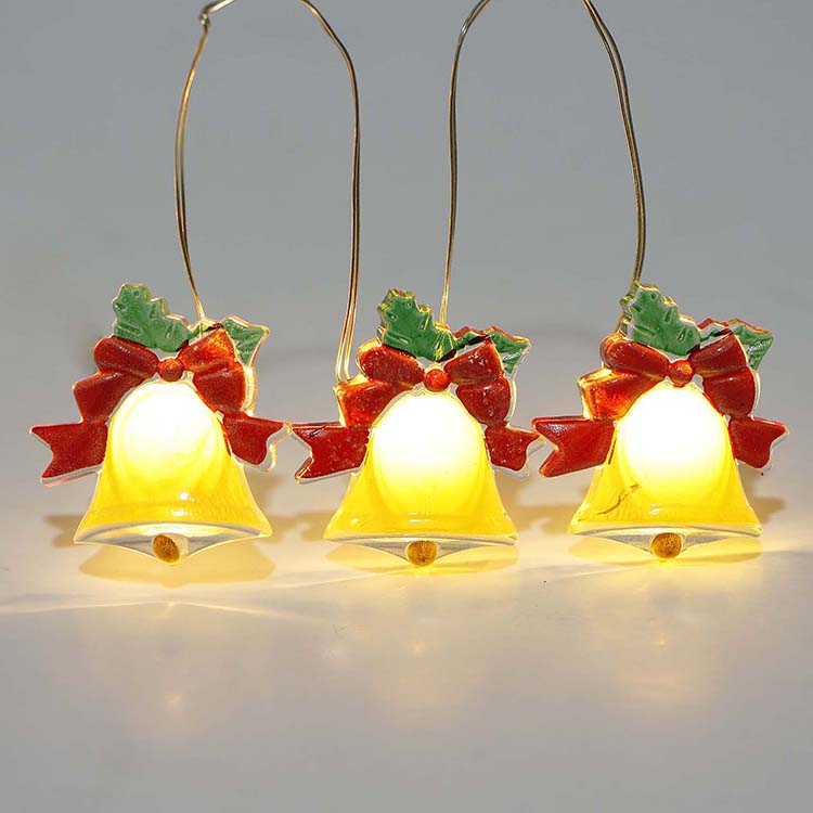Bottom price Blue Fairy Lights -
 Battery Operated Christmas Bell LED String Lights Manufacturer | ZHONGXIN – Zhongxin