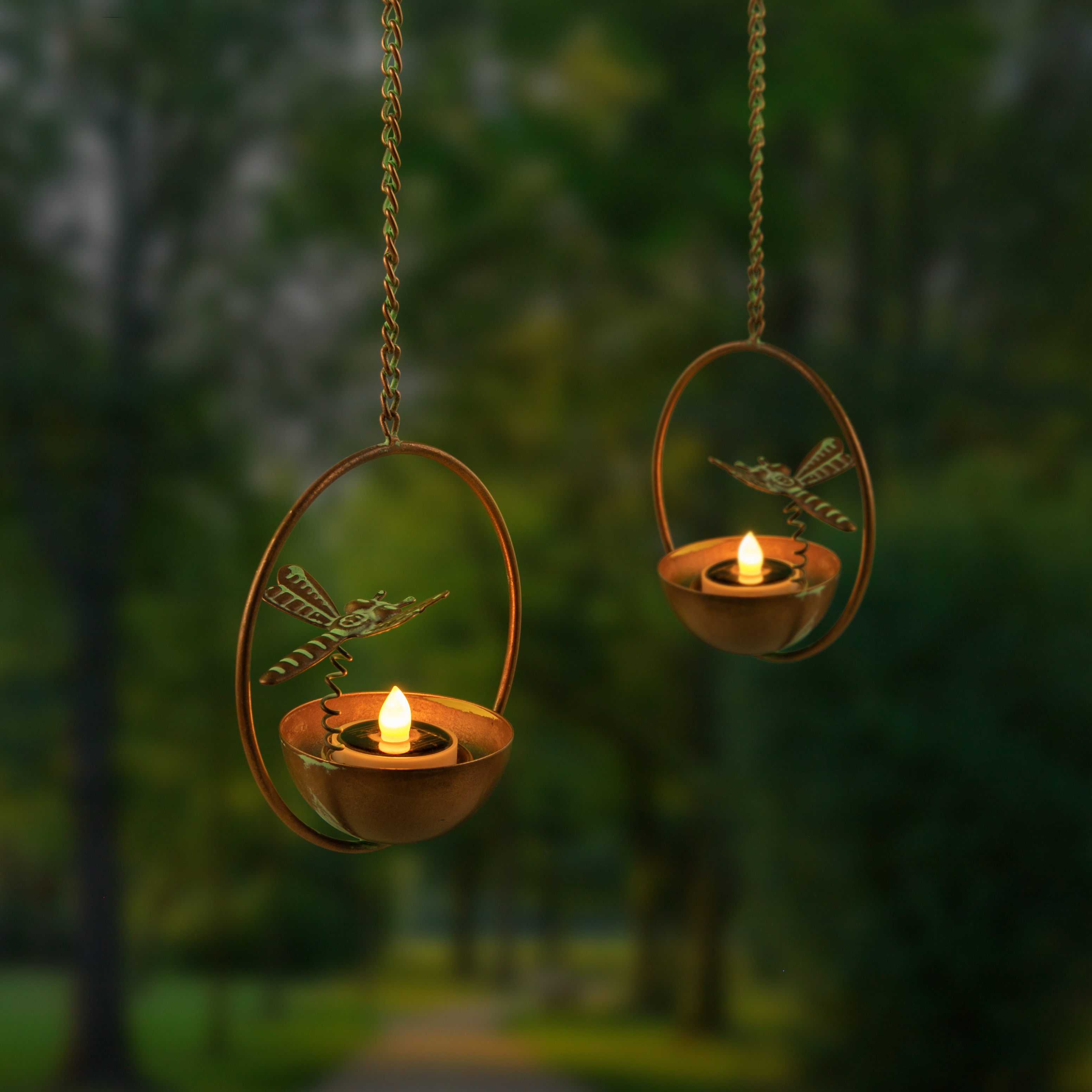 Wholesale Hanging Dragonfly Tea Light Holders With LED Tea Lights For Outdoor | ZHONGXIN Featured Image