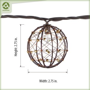 Wholesale Copper Wire Ball String Lights Patio String Lights Factories | ZHONGXIN