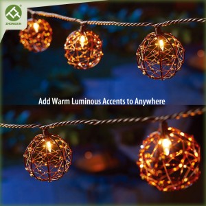 Wholesale Copper Wire Ball String Lights Patio String Lights Factories | ZHONGXIN