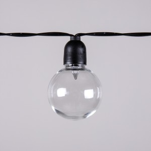 Solar 20 warm white LEDs string light G40 globe string light | ZHONGXIN
