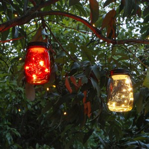Hanging Solar Mason Jar Lights Lantern Outdoor Decor