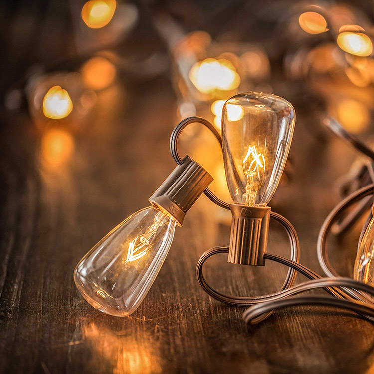 Wholesale Edison Bulb String Lights Outdoor with Clear ST35 Bulb | ZHONGXIN Featured Image