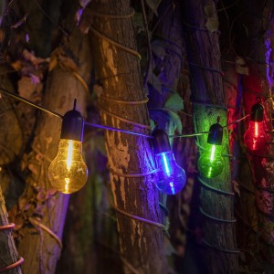 Outdoor Hanging String Lights Wholesale PS50 Bulb Solar Powered LED String Lights | ZHONGXIN – Zhongxin