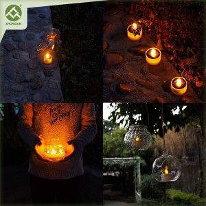 Solar Tea Light Candles Outdoor Decoration for Lantern 丨 ZHONGXIN
