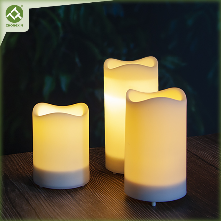 Wholesale Waterproof Pillar Solar Candles Lights Outdoor | ZHONGXIN Featured Image