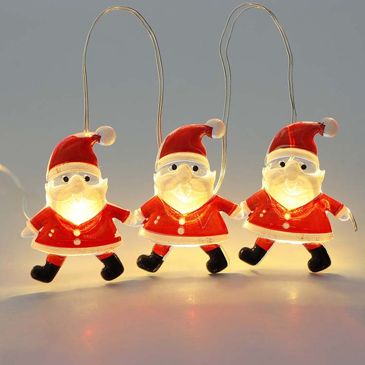 Battery Operated Santa Claus LED String Lights Manufacturer | ZHONGXIN Featured Image
