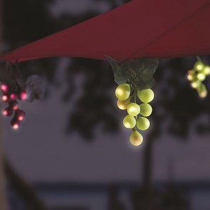 Wholesale Solar Grape Lights String for Patio Umbrella and Garden Decoration | ZHONGXIN
