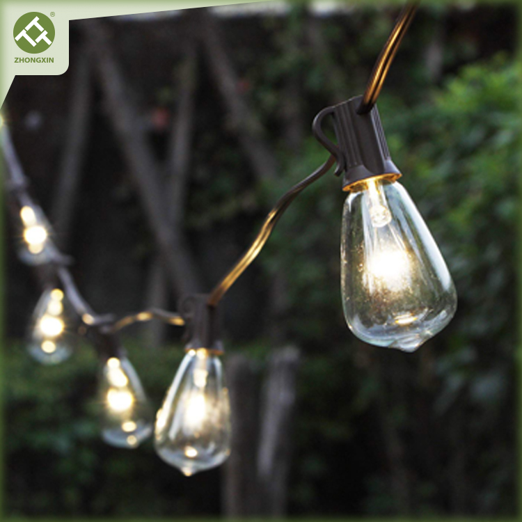 Outdoor String Patio Lights Led
 Wholesale String Lights Outdoor 10 Count ST38 Bulb String Light | ZHONGXIN – Zhongxin