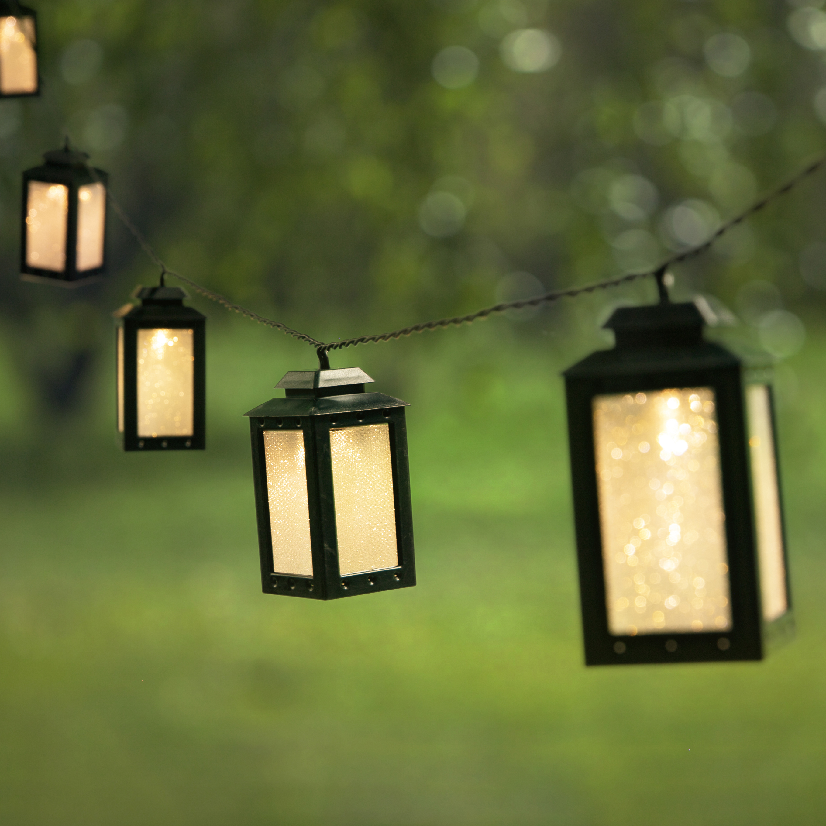 Metal Lantern Solar String Light Wholesale Outdoor Patio String Lights | ZHONGXIN Featured Image