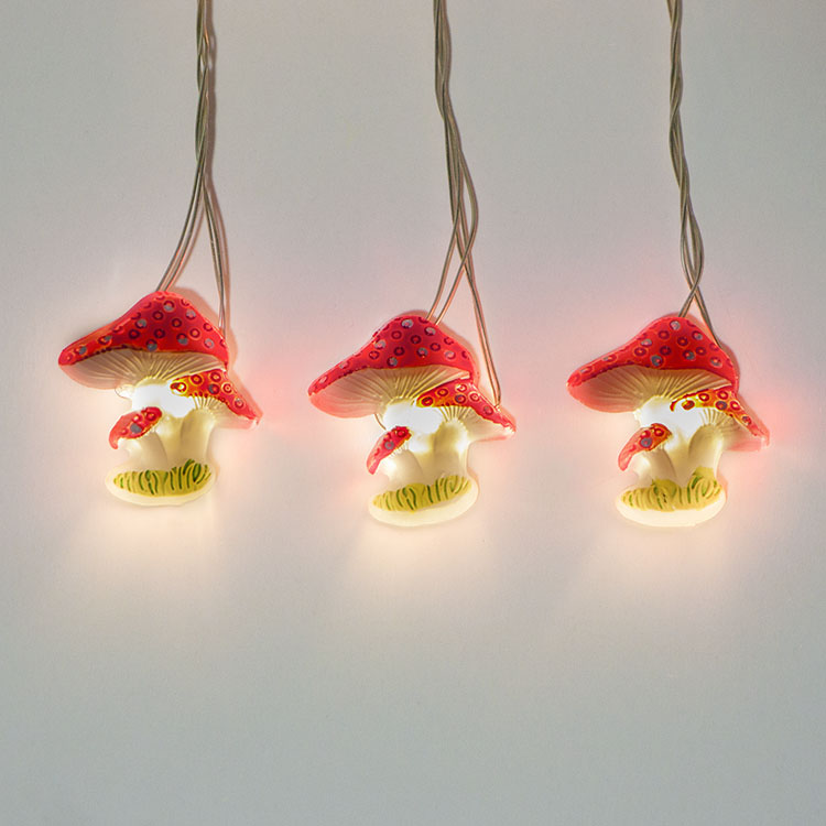 Battery Operated Mushroom LED String Lights Supplier | ZHONGXIN Featured Image