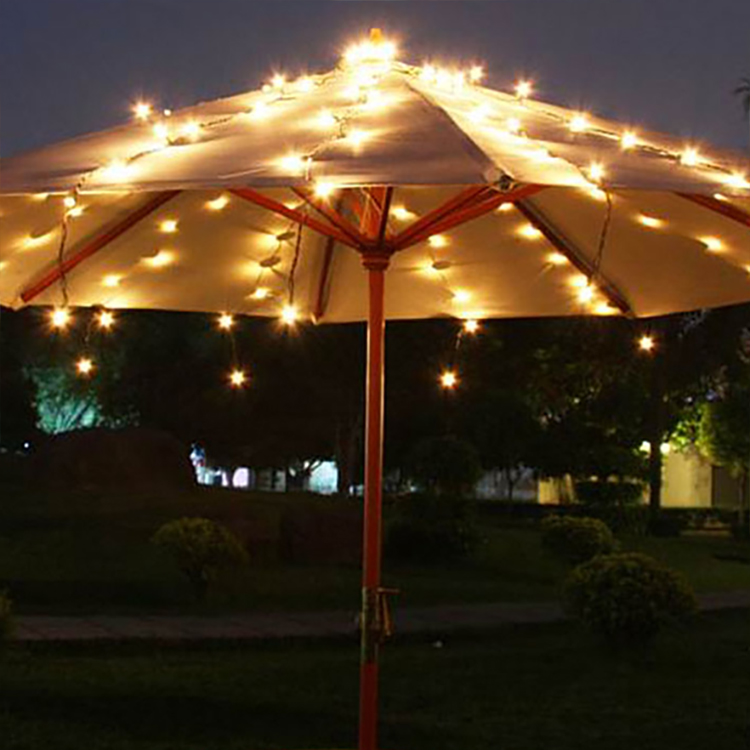 LED Umbrella String Lights Brown Wire LED Decoration | ZHONGXIN Featured Image