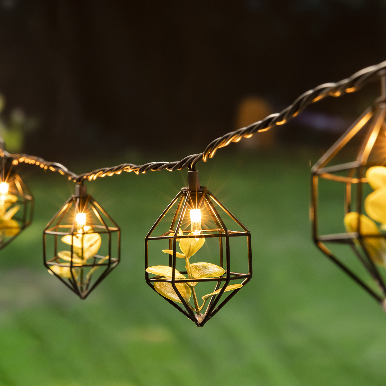 Solar Powered Small Lampshade Wire Light String Outdoor | ZHONGXIN Featured Image
