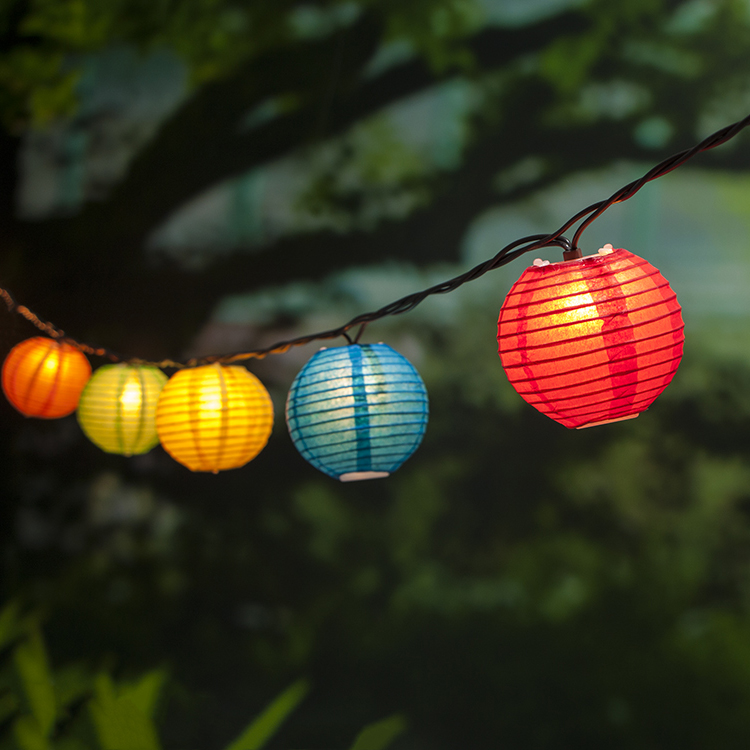 Solar Powered Fabric Lantern String Light Wholesale | ZHONGXIN Featured Image