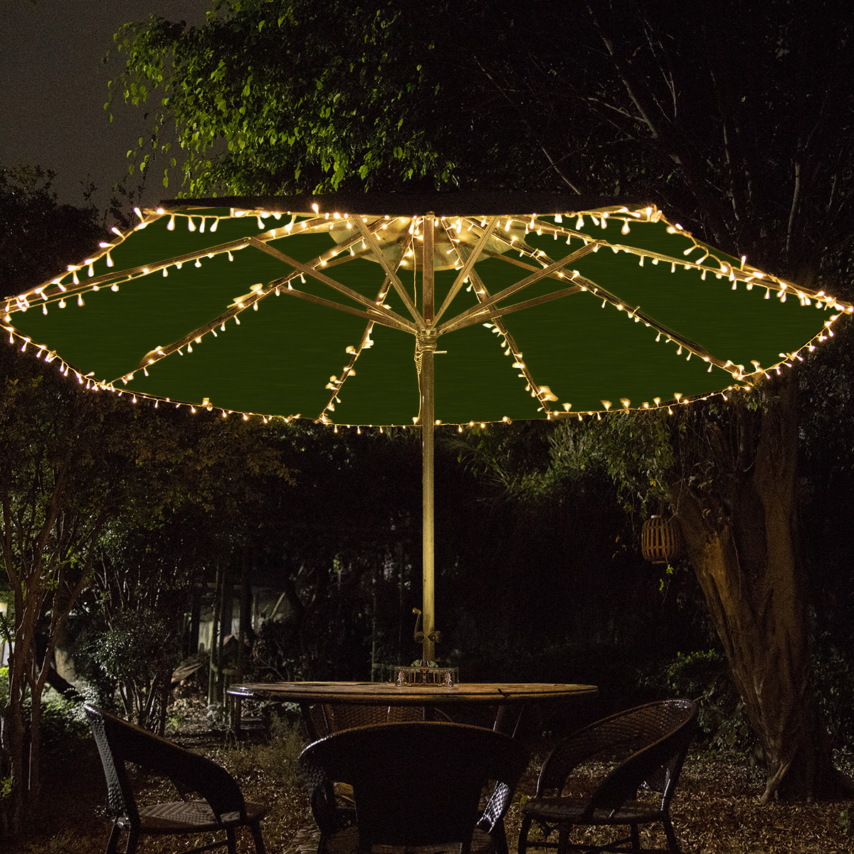 Solar Powered Patio Umbrella LED Lights Wholesale | ZHONGXIN Featured Image