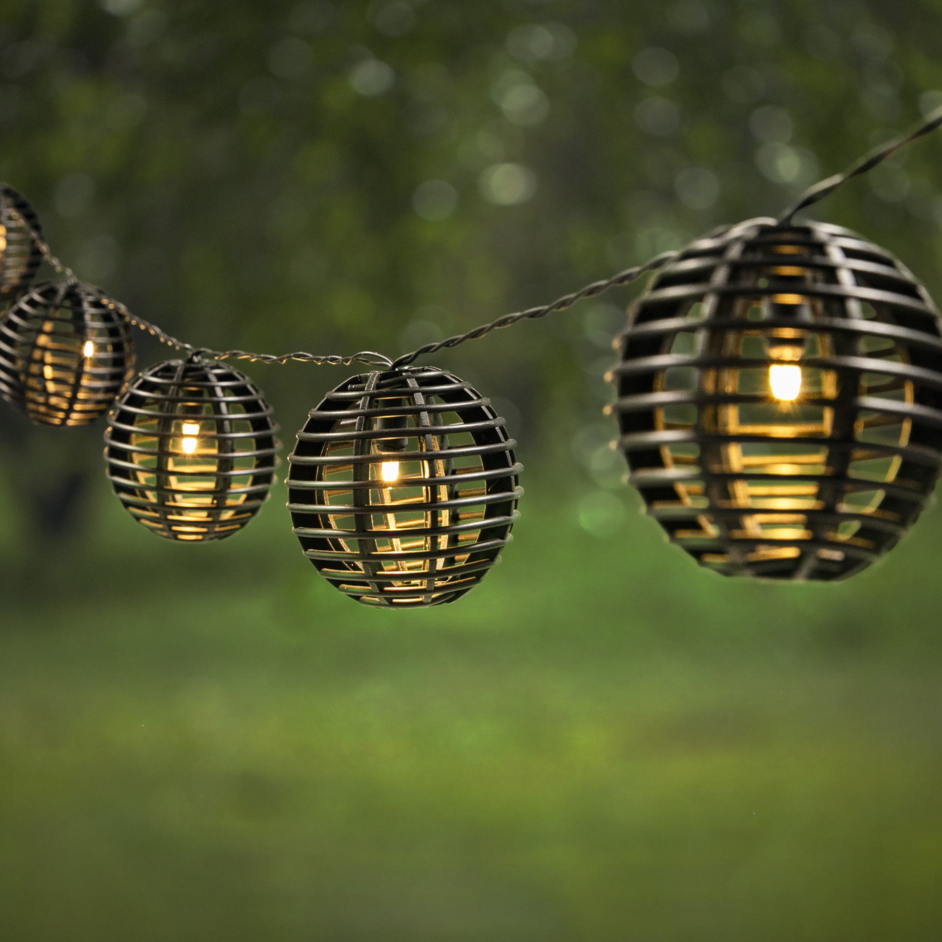 Wholesale Solar Powered Outdoor Rattan Ball String Lights | ZHONGXIN Featured Image