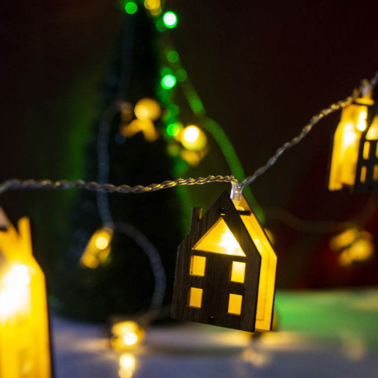 Quality Inspection for Outdoor Fairy Garden Lights -
 Wholesale Supply Wooden House LED String Lights For Home Decoration | ZHONGXIN – Zhongxin