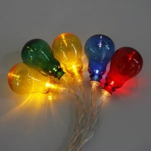 20 LED Plastic Multicolor Bulb String Light