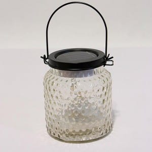 Solar Powered Mason Jar Lights Outdoor Glass Lantern