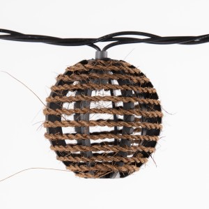 Coconut Fiber Rattan Ball String Lights Manufacturer | ZHONGXIN