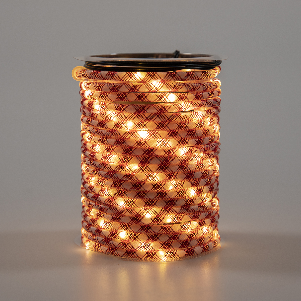 Wholesale Red White Woven Wire Rope Lights Custom Christmas Lights | ZHONGXIN Featured Image