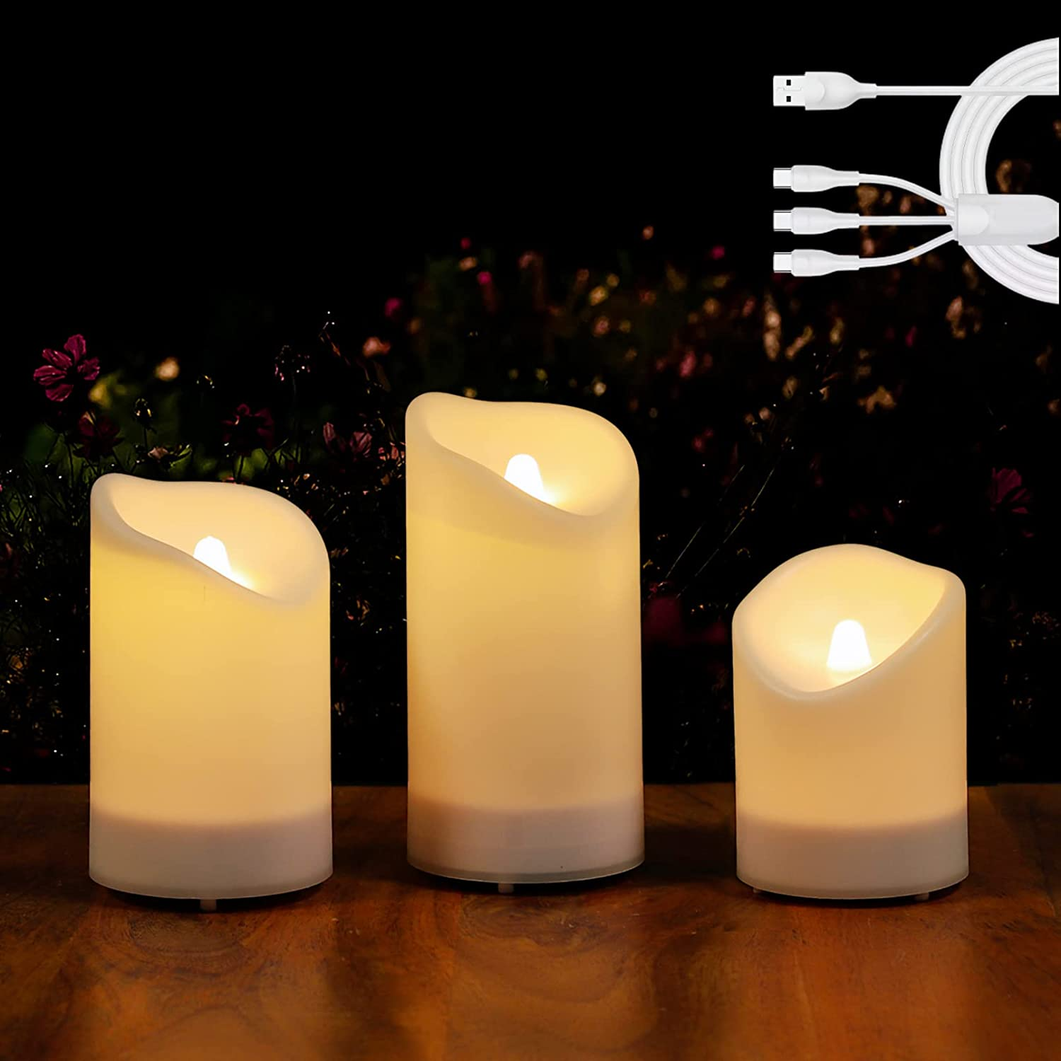 rechargeable candle lights
