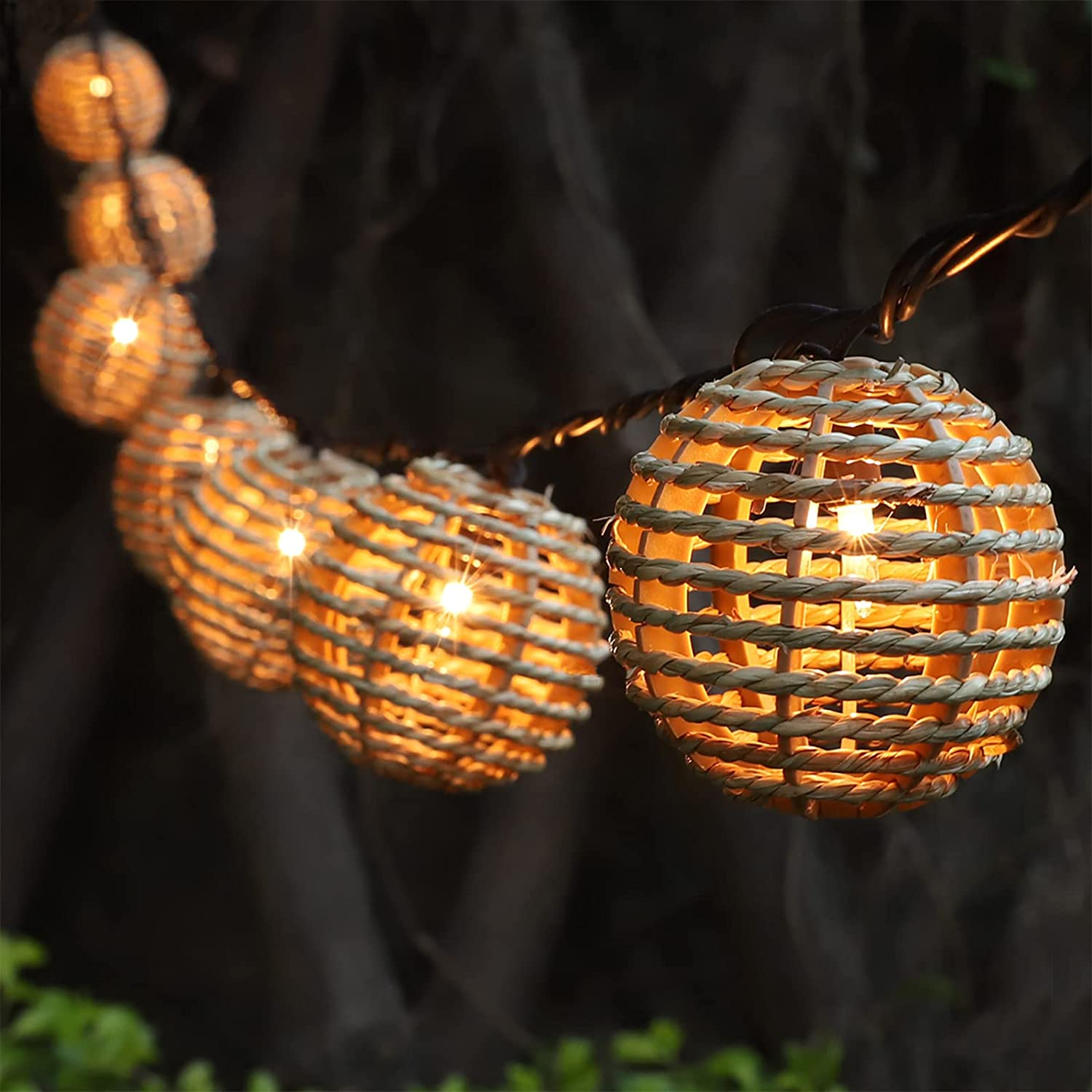 Seagrass Rattan Lantern String Lights Manufacturer | ZHONGXIN Featured Image