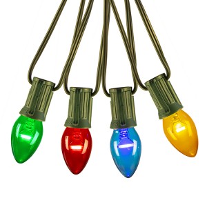 20 Count C7 Colorful Bulb LED String Light for Christmas Decoration
