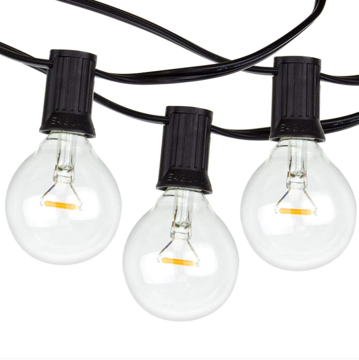 Solar Outdoor Patio String Lights Wholesale with G40 Globe LED bulbs | ZHONGXIN Featured Image