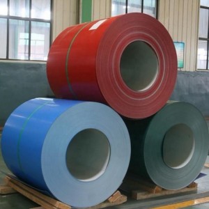 Pemasok ndhuwur China Warna Coated Steel Coil Ppgi Sheets Prepainted Galvanized Steel Coil kanggo industri